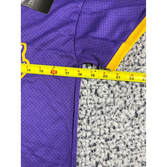 Minnesota Vikings NFL Football Purple Yellow Mesh Jersey Womens Small S 3/5 NWT - Picture 4 of 7